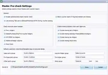 Excel Utility Master Pre-check screenshot